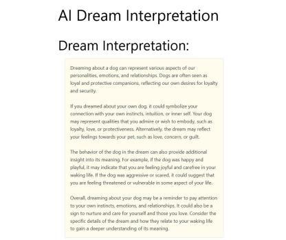 AI Dream Interpretation WordPress Plugin